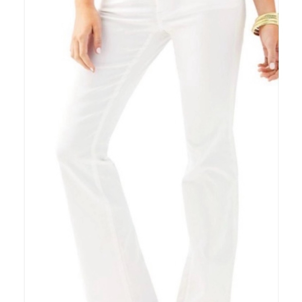 Lilly Pulitzer Women's Worth Flare White Jeans